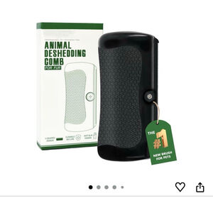 PEUESTY-US Pet Dog Grooming Deshedding Comb One Size Black